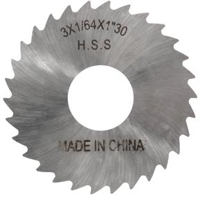 HSS Slitting Saws - 3" x 1/64" x 1" 30T