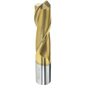 Two Flute TiN Coated End Mills - 7/8" Dia.