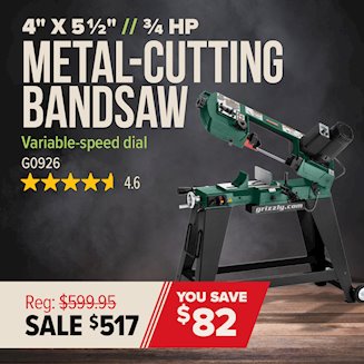 Banner for SS - G0926 Metal Bandsaw
