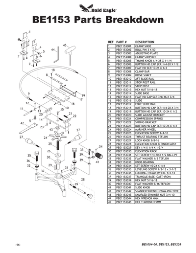Part Diagram for BE1153