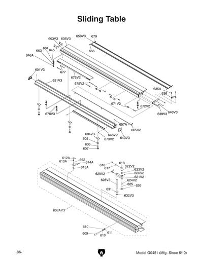 Part Diagram for G0451