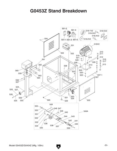 Part Diagram for G0453P