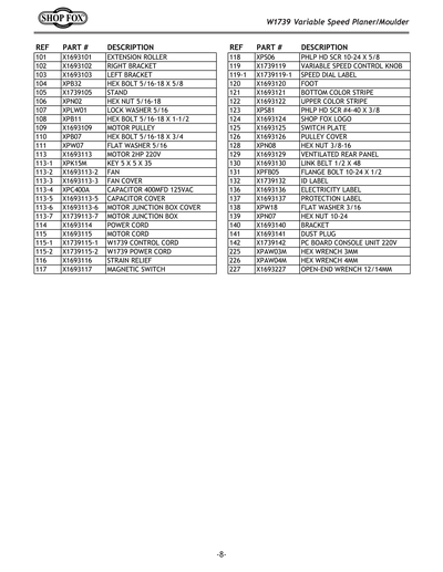 Part Diagram for G0488