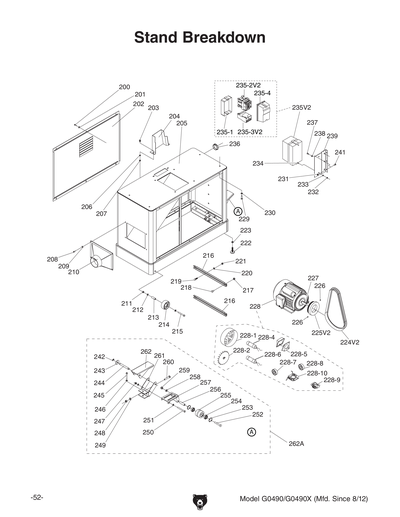 Part Diagram for G0490X