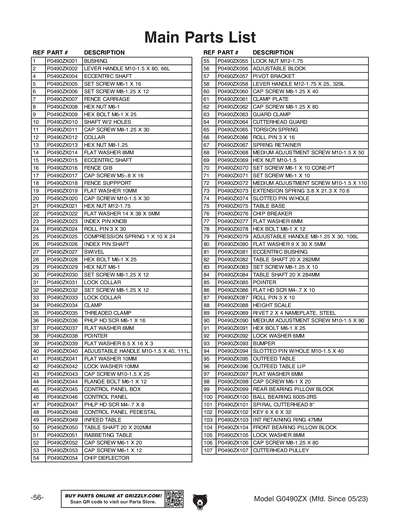 Part Diagram for G0490ZX