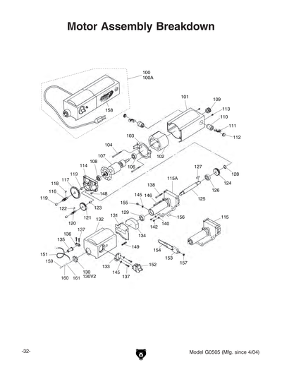 Part Diagram for G0505
