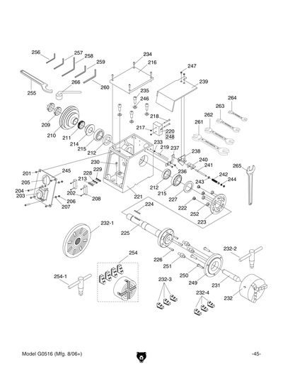 Part Diagram for G0516