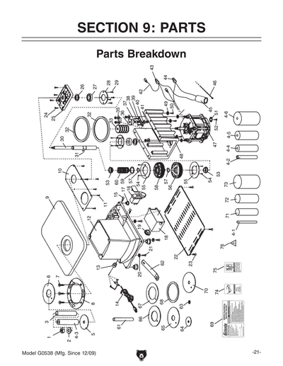 Part Diagram for G0538