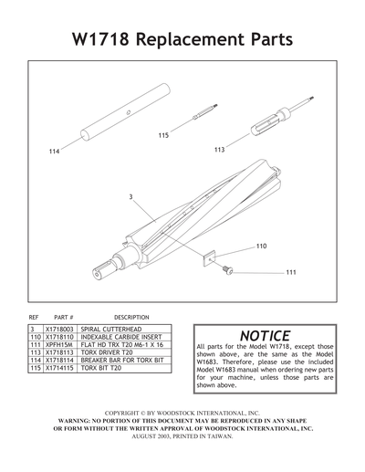 Part Diagram for G0546