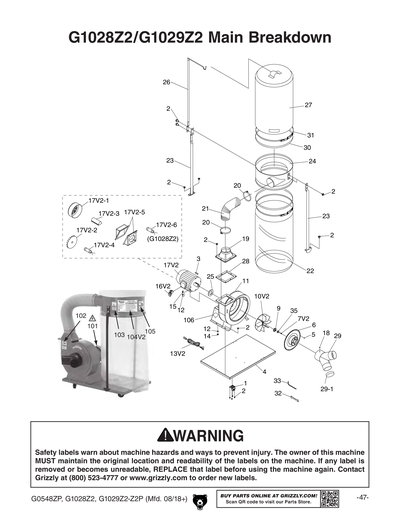 Part Diagram for G0548ZP