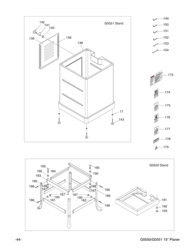 Part Diagram for G0551