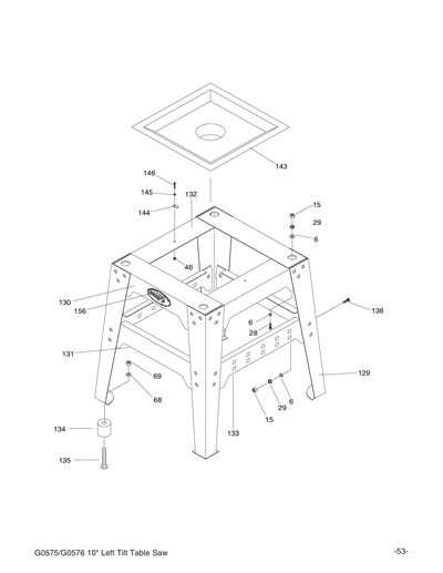 Part Diagram for G0575