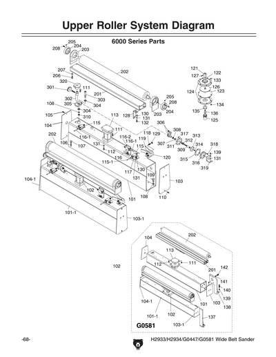Part Diagram for G0581