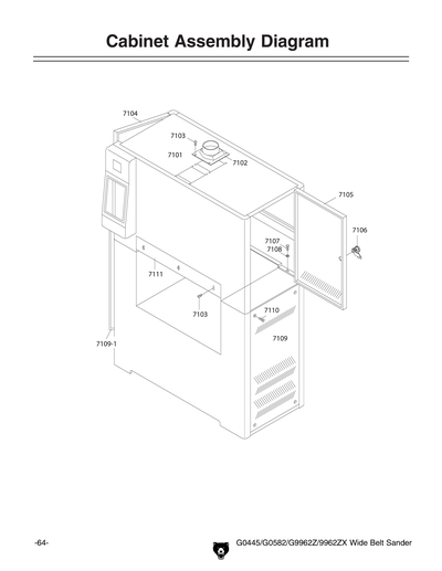 Part Diagram for G0582