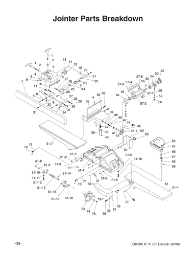 Part Diagram for G0586