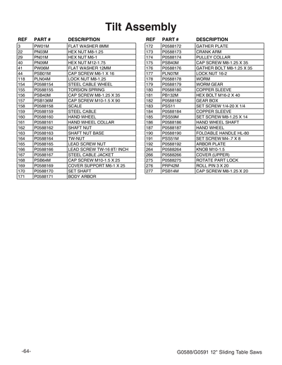 Part Diagram for G0588