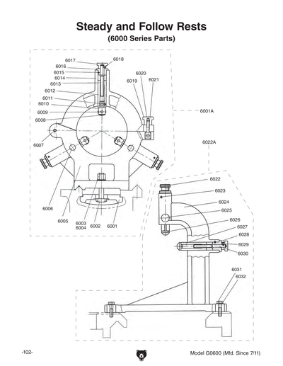 Part Diagram for G0600