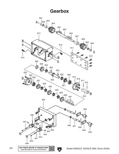 Part Diagram for G0602