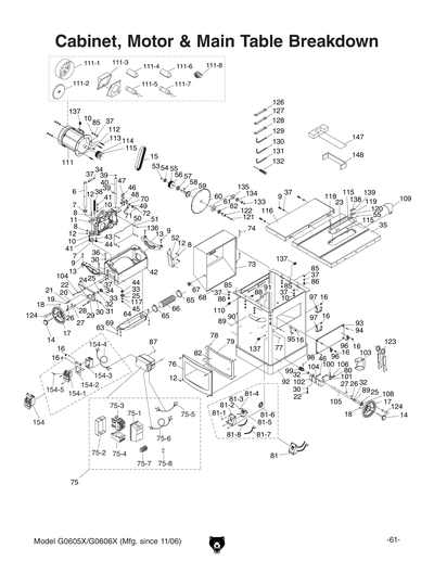 mo77ページ Parts for G0606X 12