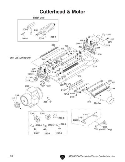 Part Diagram for G0634