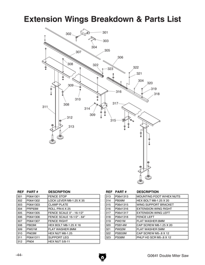 Part Diagram for G0641