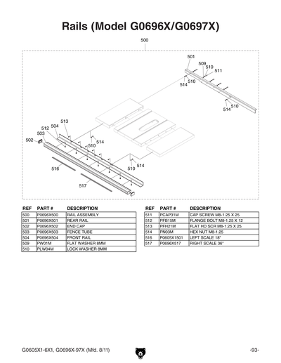 Part Diagram for G0696X