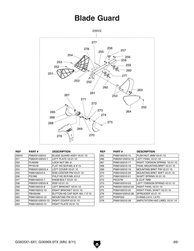 Part Diagram for G0697X