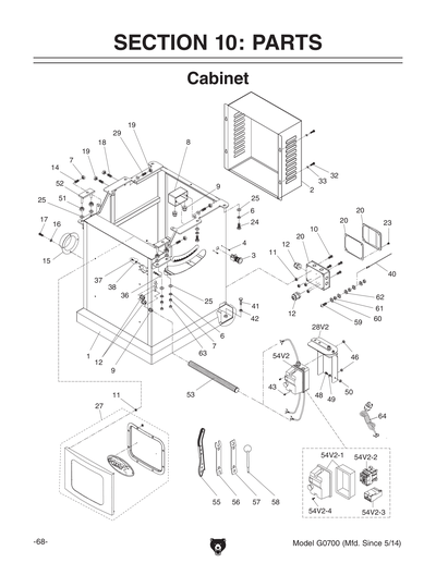 Part Diagram for G0700