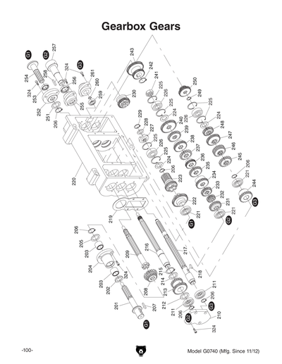 Part Diagram for G0740