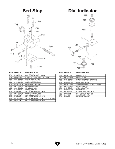 Part Diagram for G0740