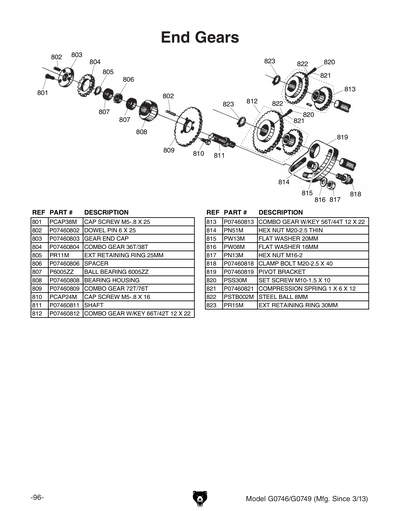 Part Diagram for G0749