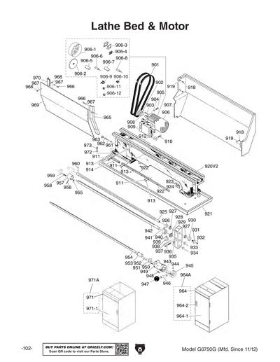 Part Diagram for G0750G