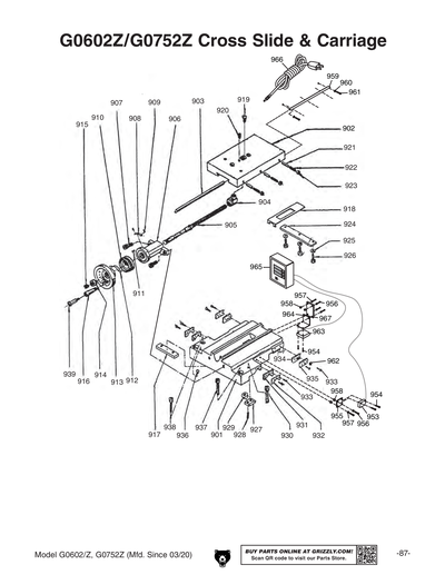 Part Diagram for G0752