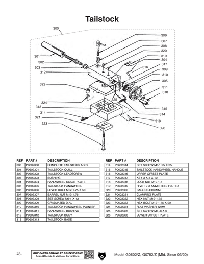Part Diagram for G0752Z