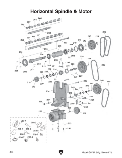 Part Diagram for G0757
