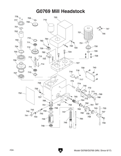 Part Diagram for G0768