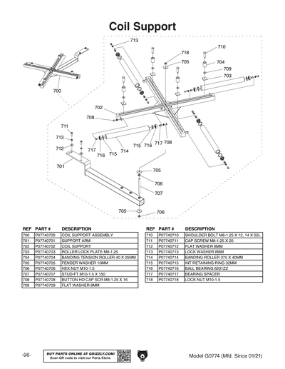 Part Diagram for G0774
