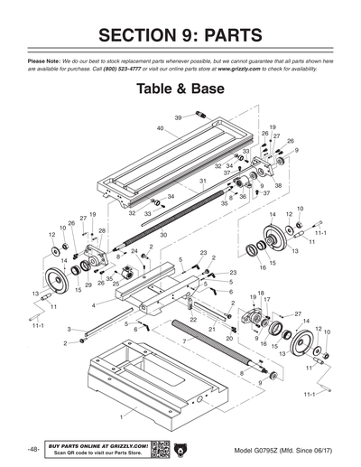 Part Diagram for G0795Z