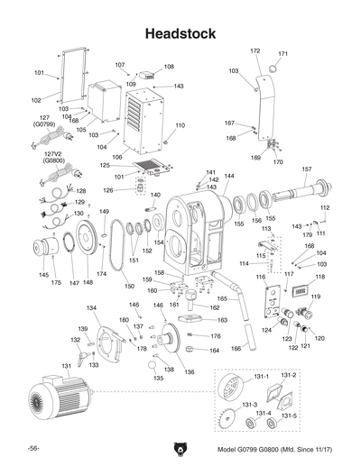 Part Diagram for G0799