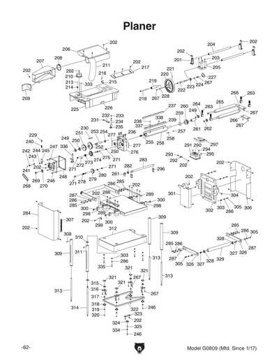Part Diagram for G0809