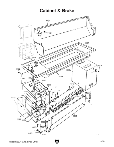 Part Diagram for G0824