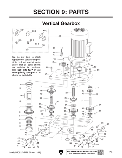 Part Diagram for G0827