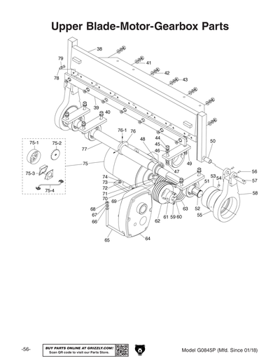 Part Diagram for G0845P