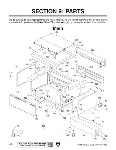 Part Diagram for G0872