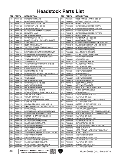 Part Diagram for G0886