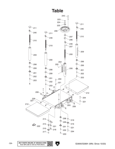 Part Diagram for G0890