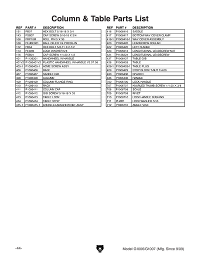 Part Diagram for G1006