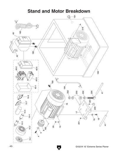 Part Diagram for G1021X