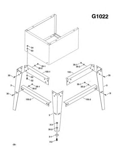 Part Diagram for G1022