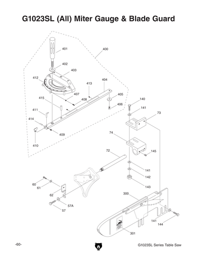 Part Diagram for G1023SLW
